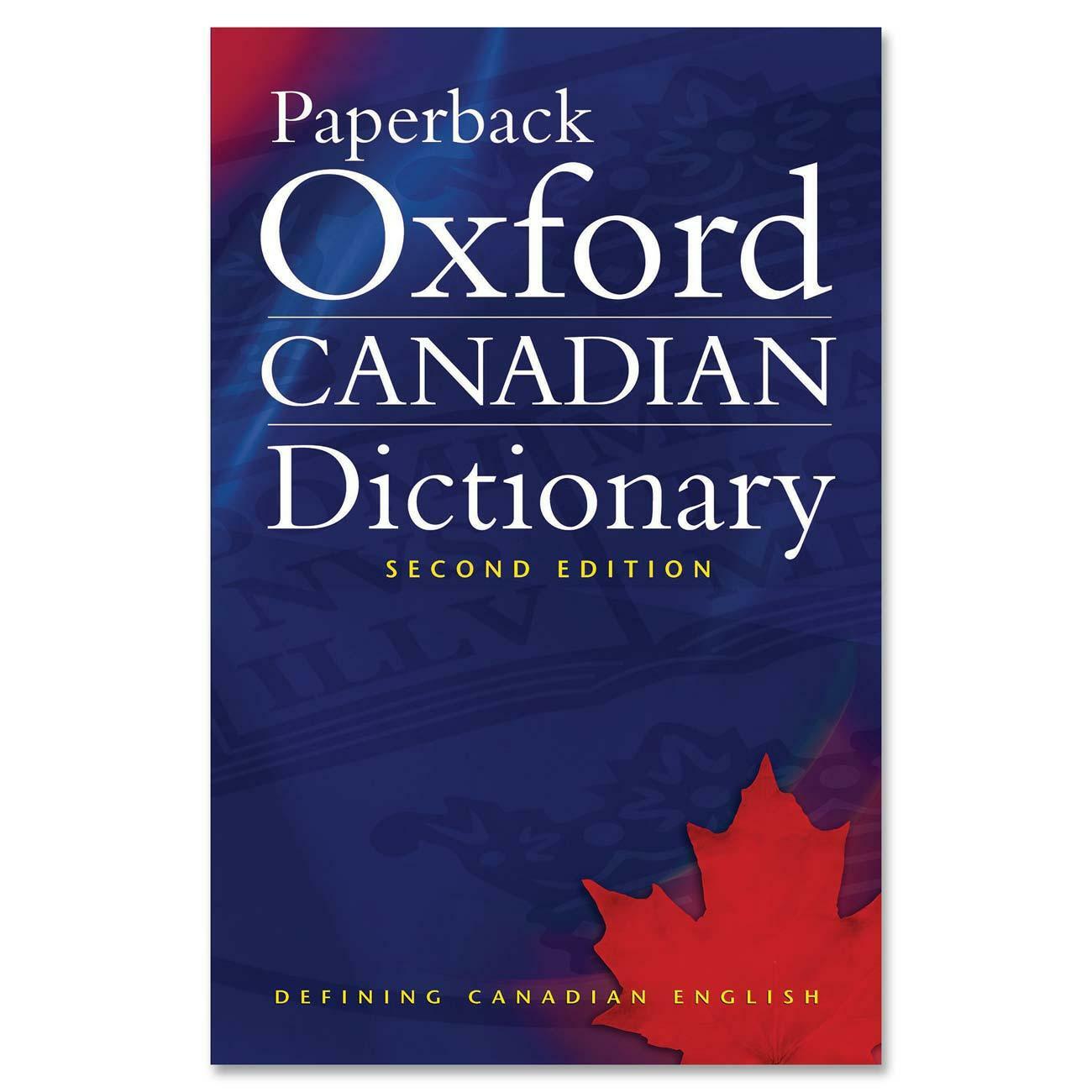 Oxford University Press Paperback Oxford Canadian Dictionary Second Edition Printed Book by Katherine Barber