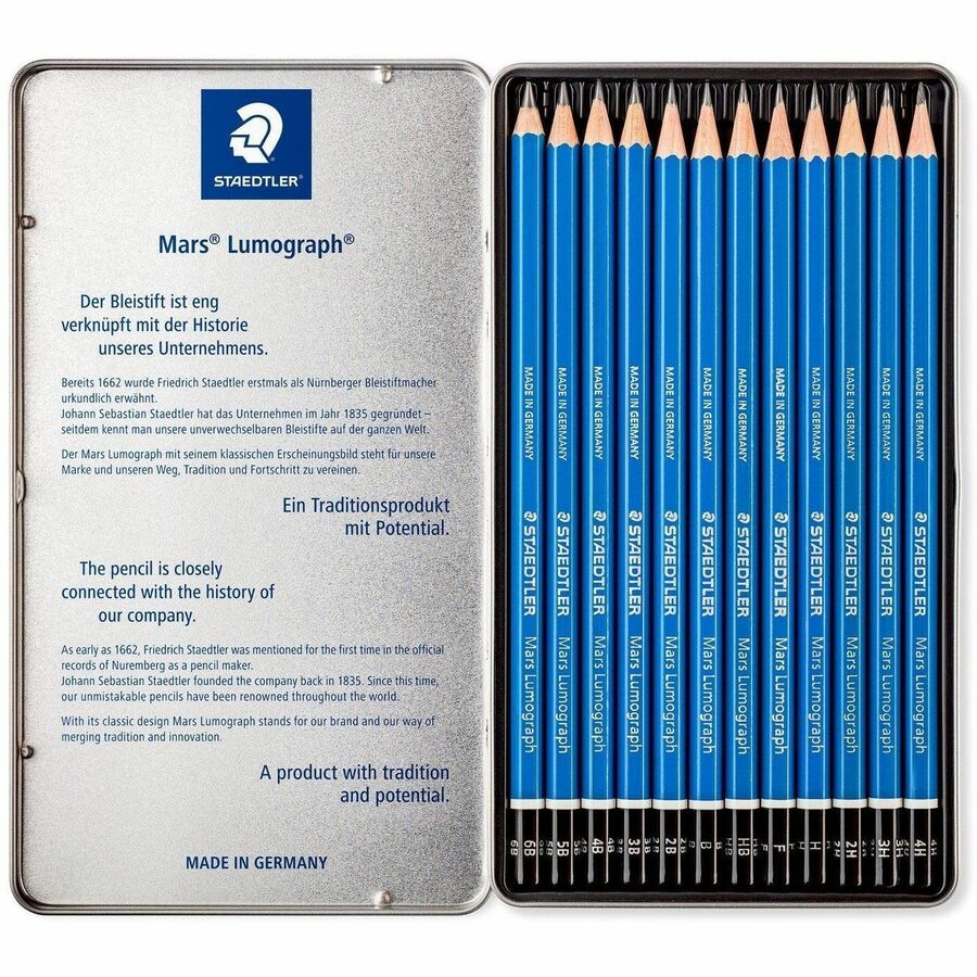 Staedtler Mars Lumograph Drawing Pencil - 100G12