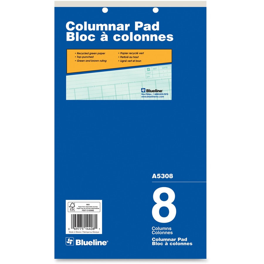Blueline A5308 Columnar Pad - A5308