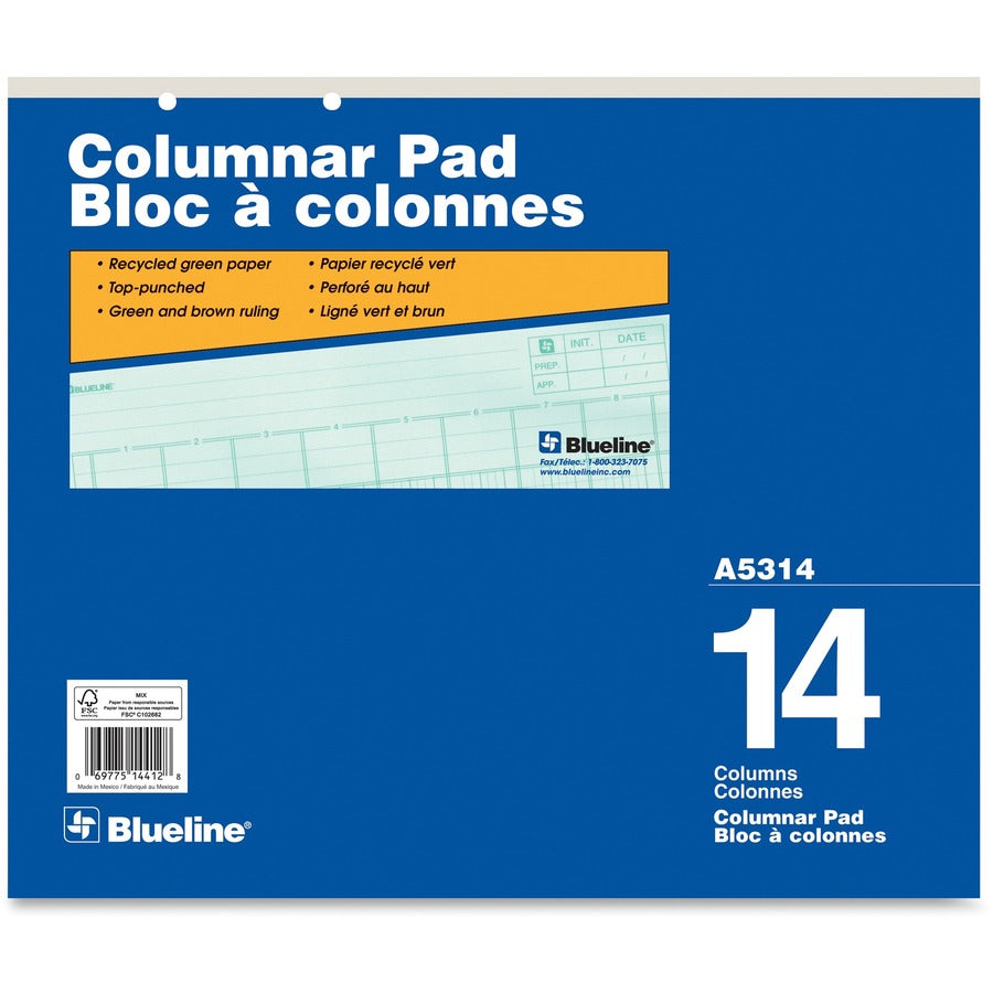 Blueline A5314 Columnar Pad - A5314