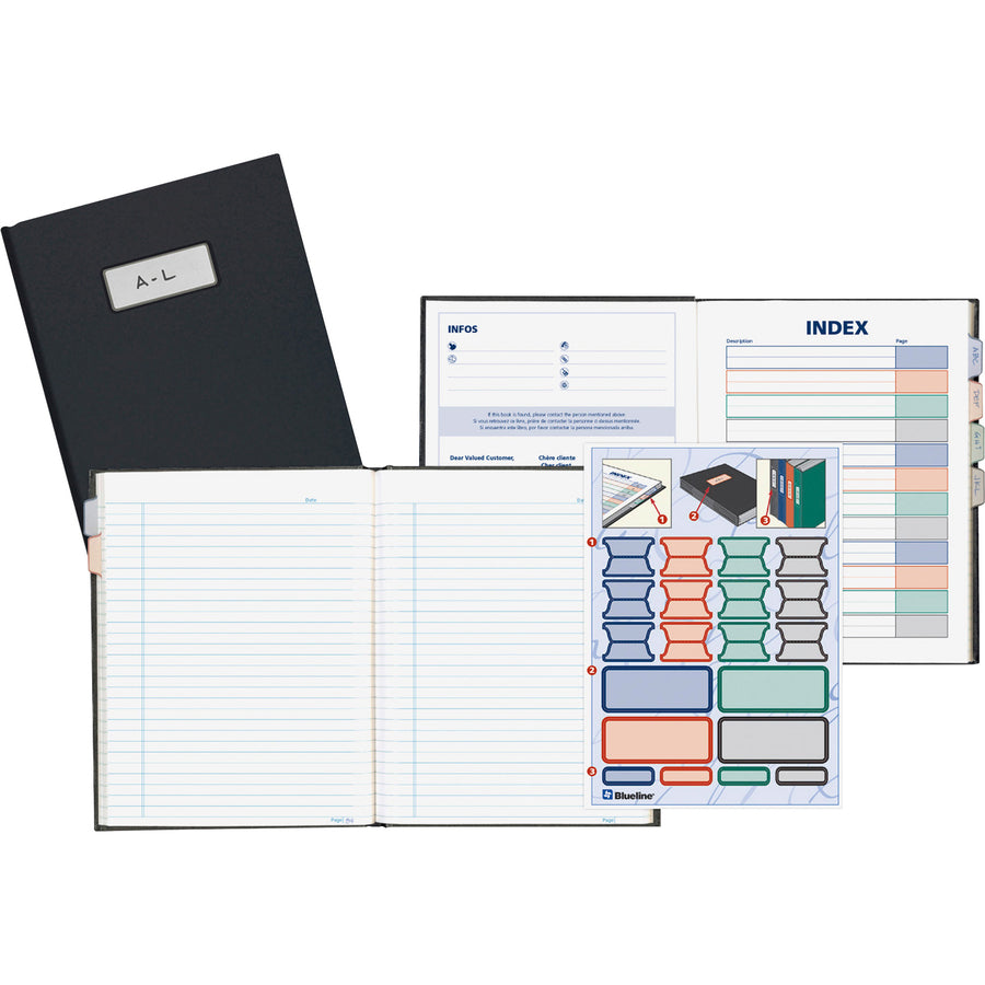 Blueline Hardbound Business Books - A9