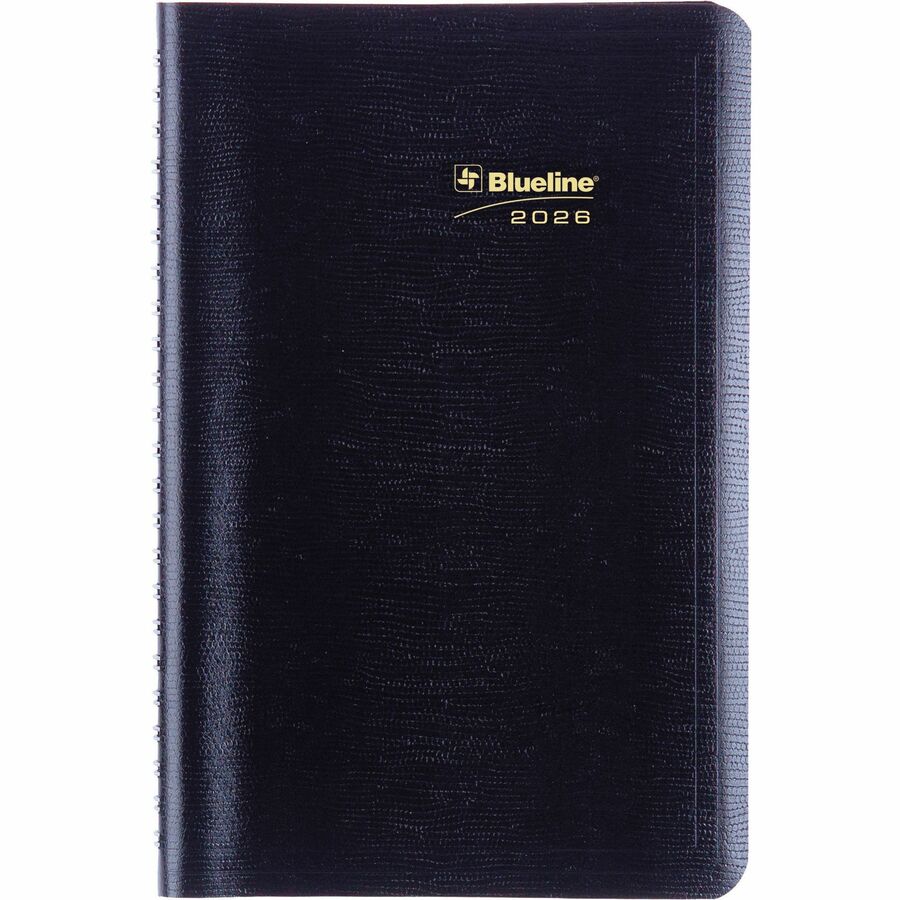 Blueline Essential Weekly Planner. 8" x 5" , Bilingual, Blue - C510082BTX