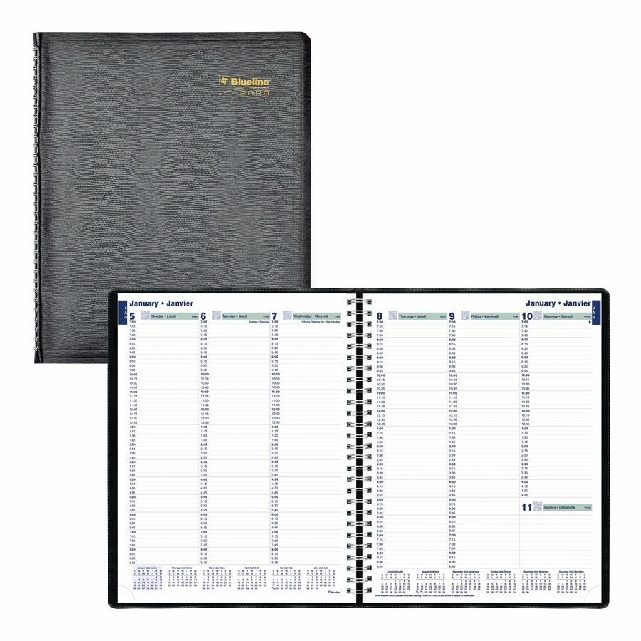 AGENDA 1W/P.SPI.BIL.11X9-1/16 BK
