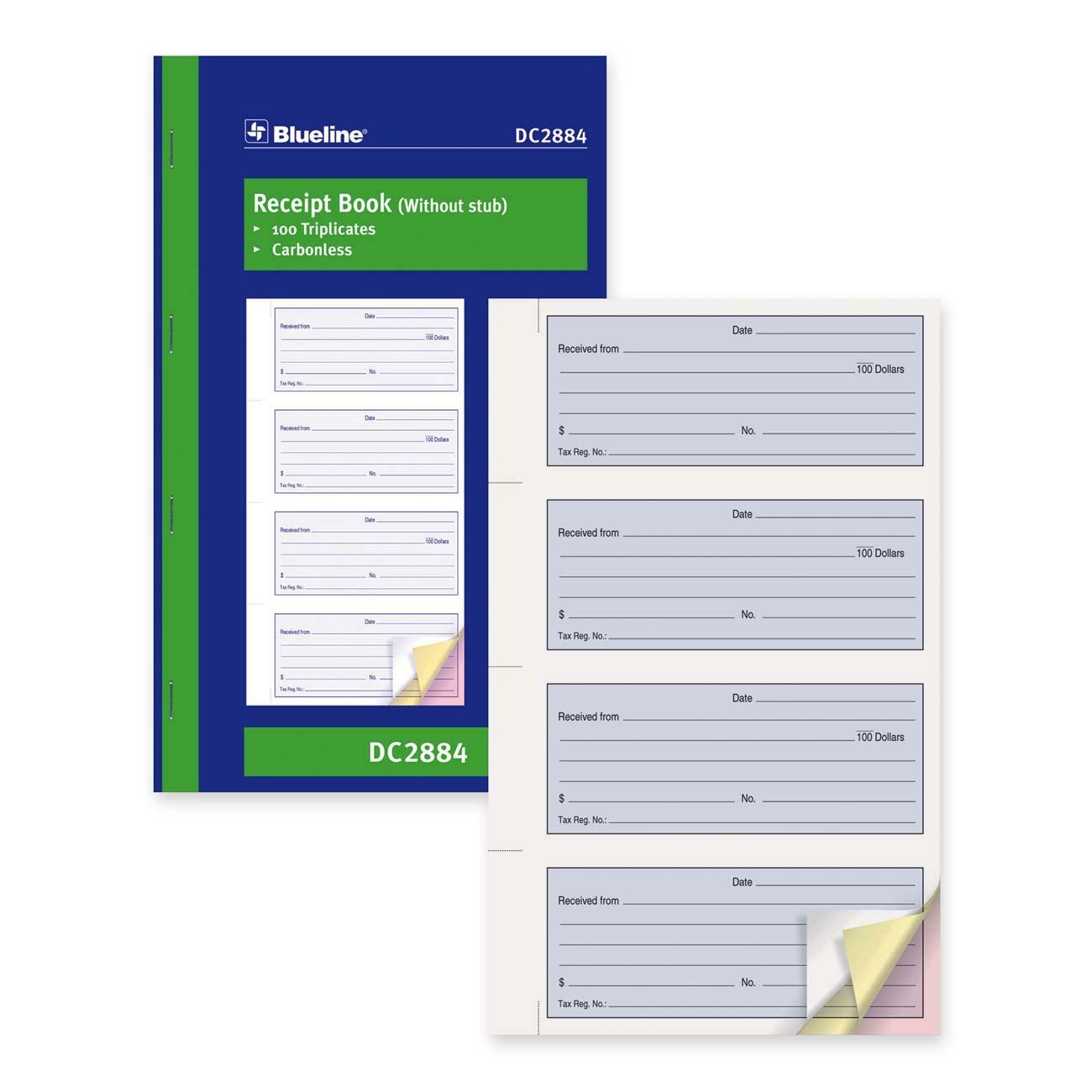 Blueline Receipt Forms Book
