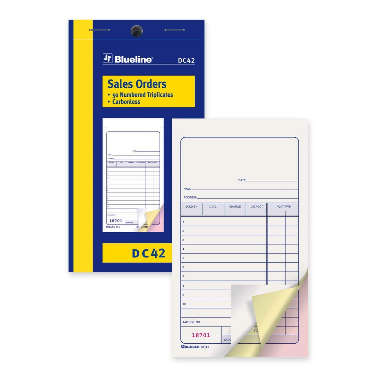 Blueline Sales Order Book