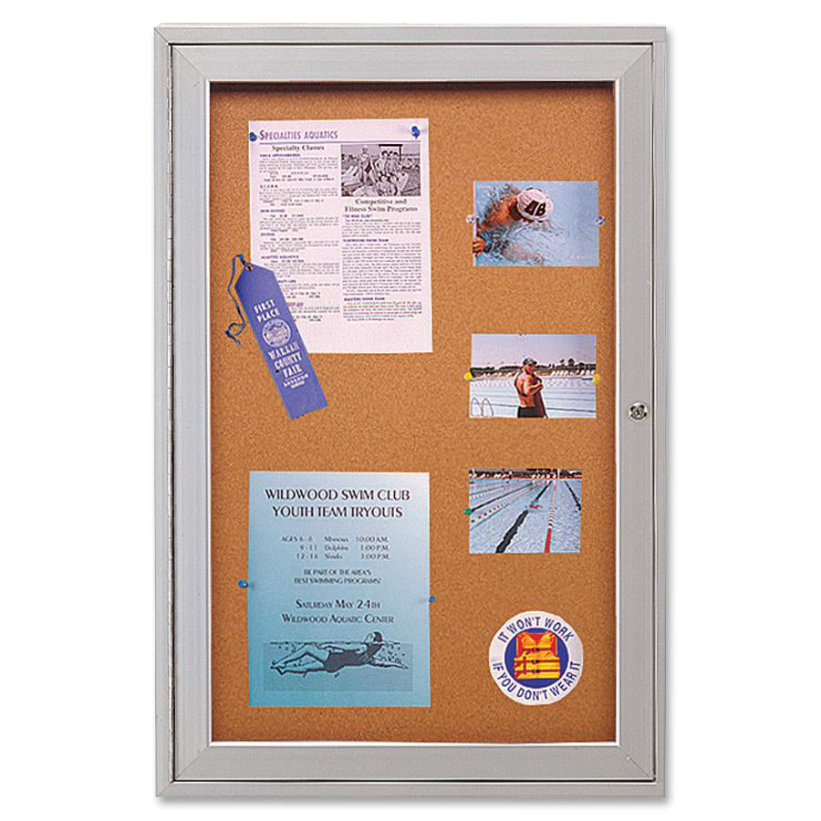 Ghent 1-door Enclosed Indoor Bulletin Board - PA13624K
