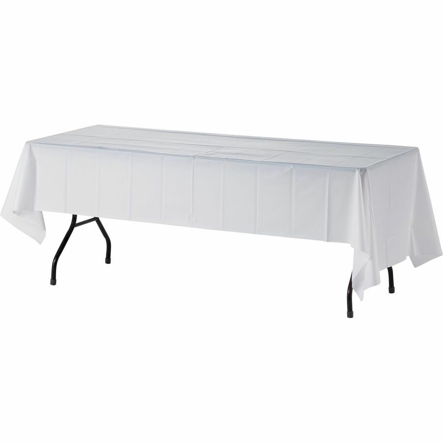 Genuine Joe Plastic Rectangular Table Covers - 10328