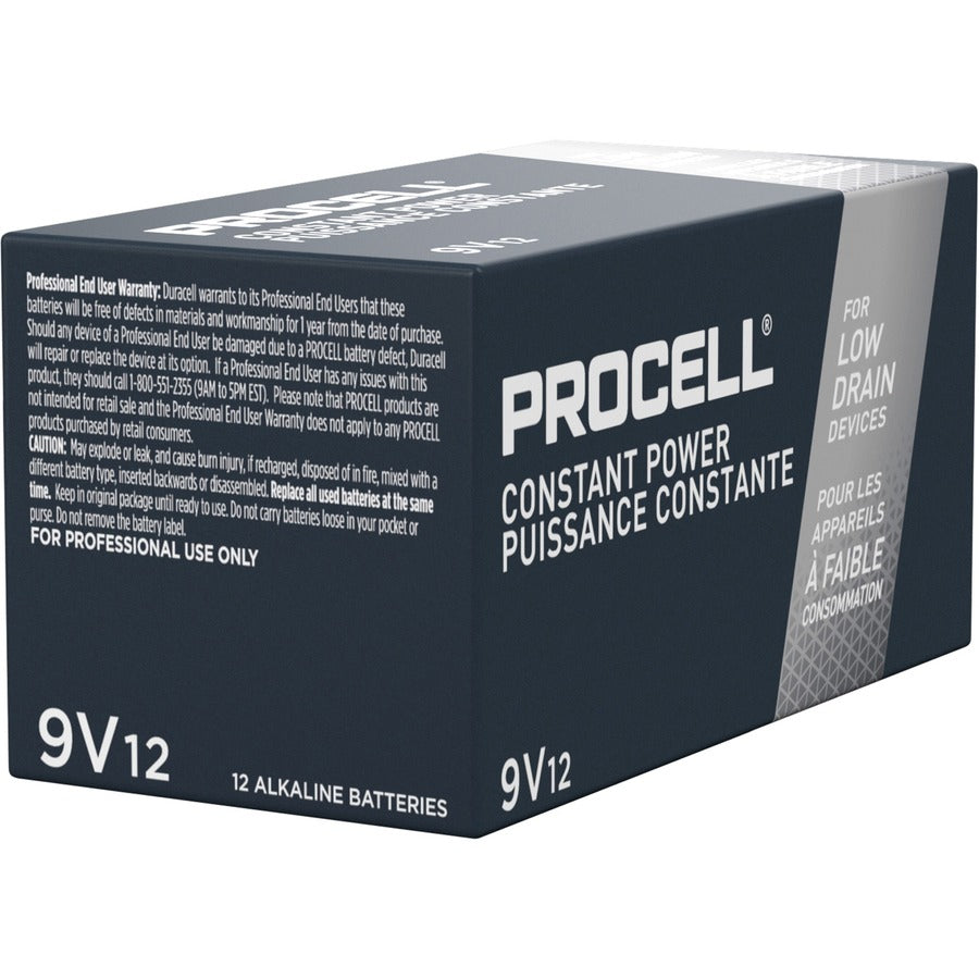 Duracell Procell Alkaline 9V Battery - PC1604 - 12/Box - PC1604BKD