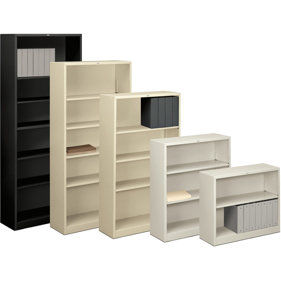 HON Brigade Steel Bookcase | 6 Shelves | 34-1/2"W | Putty Finish - HONS82ABCL