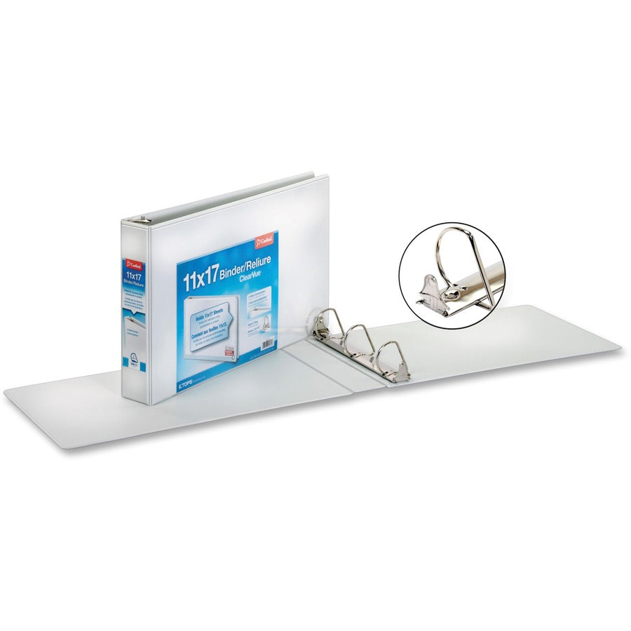 Cardinal® ClearVue Overlay Tabloid D-Ring Binder - 22132
