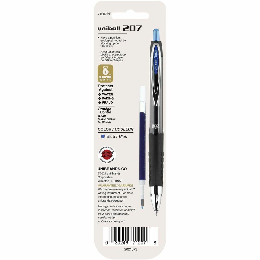uniball 207 Retractable Gel Pen Refills - 71207PP