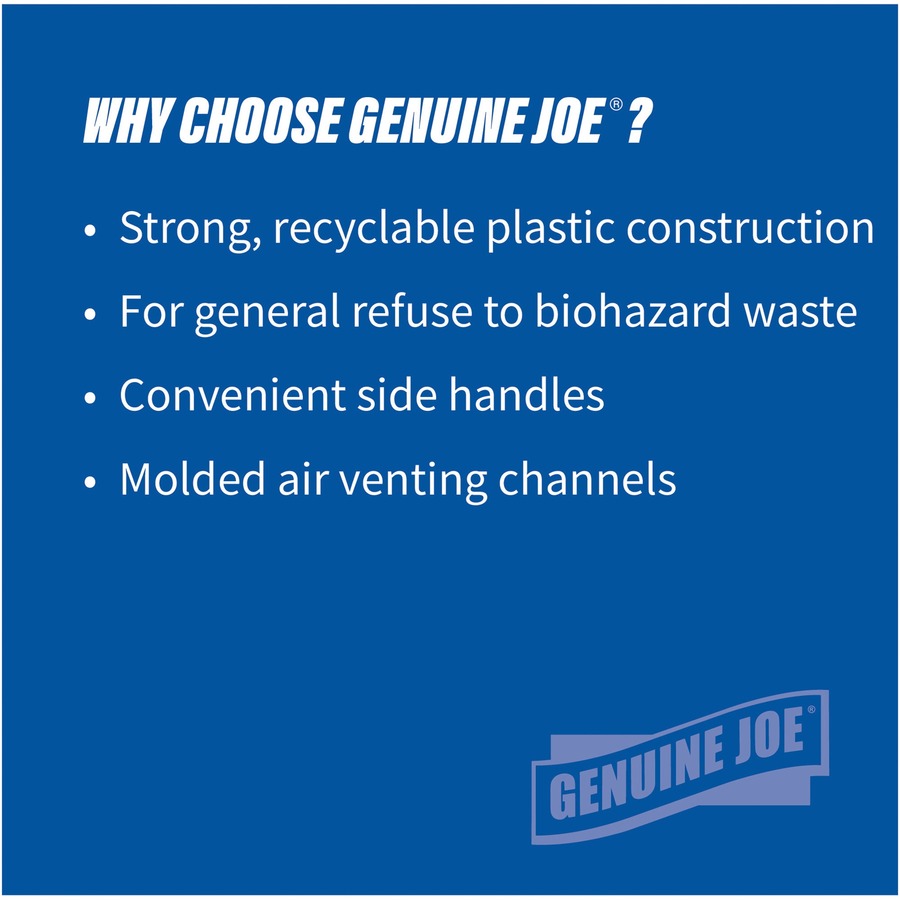Genuine Joe Heavy-Duty Trash Container - 60464