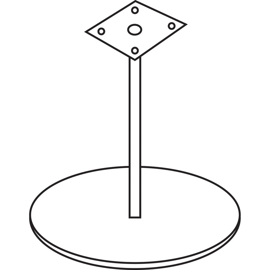 Lorell Essentials Round Conference Table Steel Base - 87241