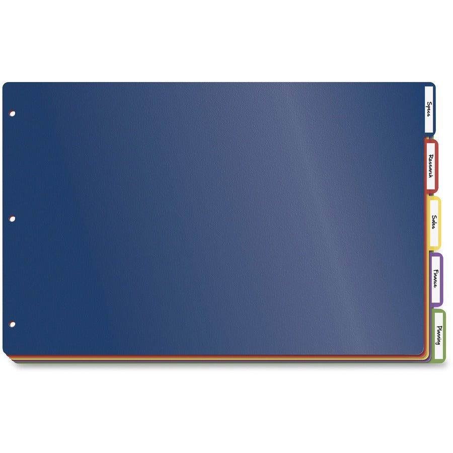 Cardinal Poly Divider with Adhesive Tabs - 84250