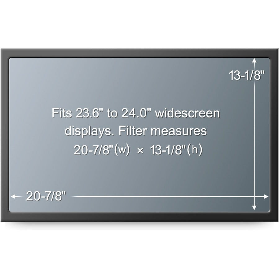 3M PF324W Framed Privacy Filter for Widescreen Desktop LCD/CRT Monitor - PF324W