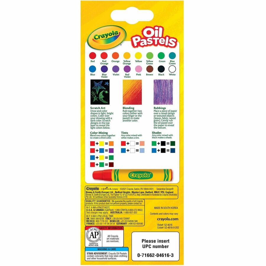 Crayola Opaque Colors Oil Pastels - 524616