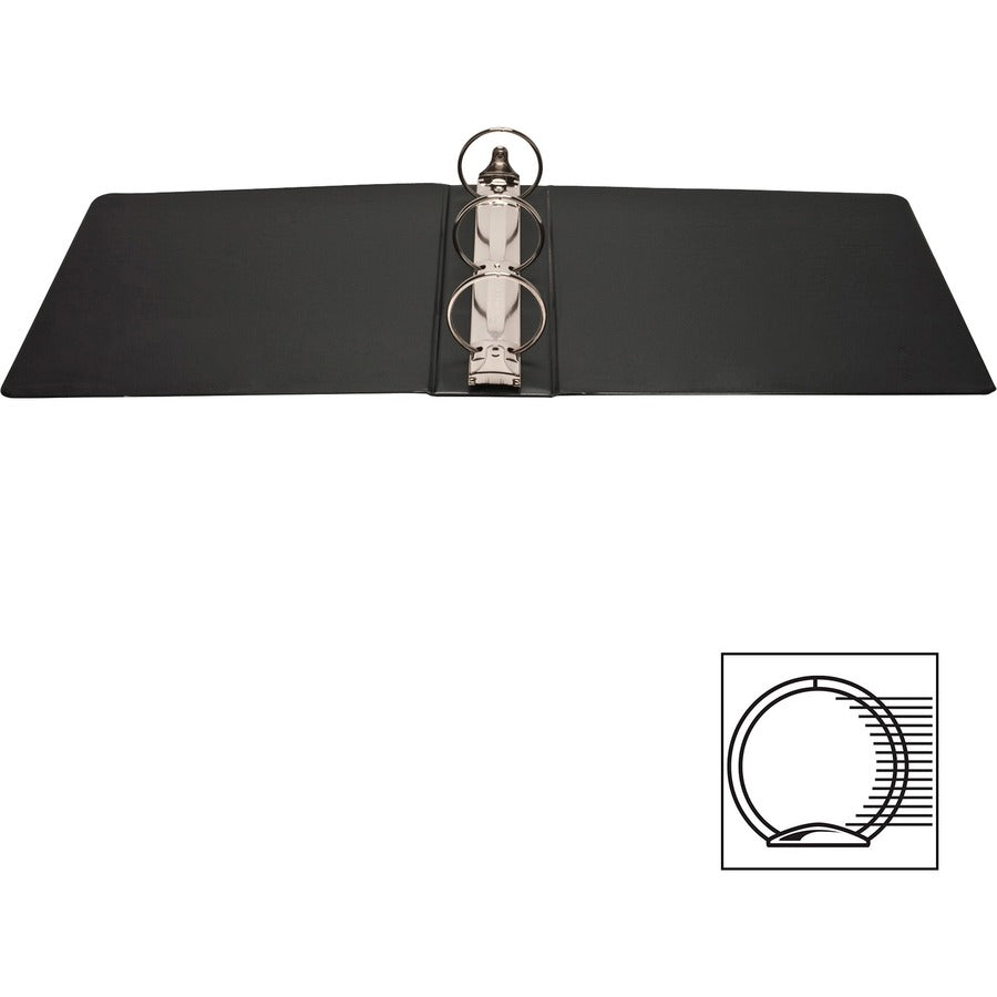 Business Source Round Ring Standard View Binders - 09986