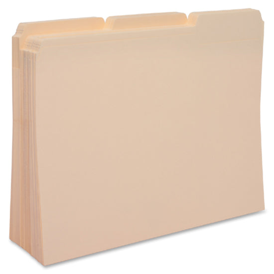 Business Source 1/3 Tab Cut Letter Recycled Top Tab File Folder - 17525