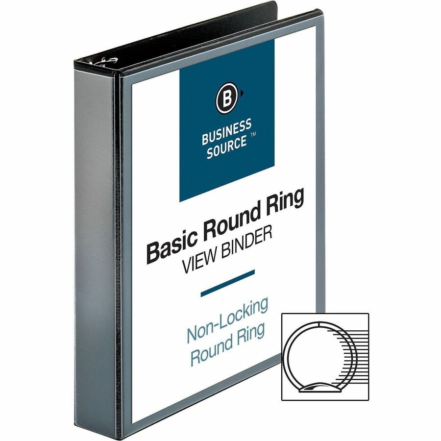 Business Source Round-ring View Binder - 09954