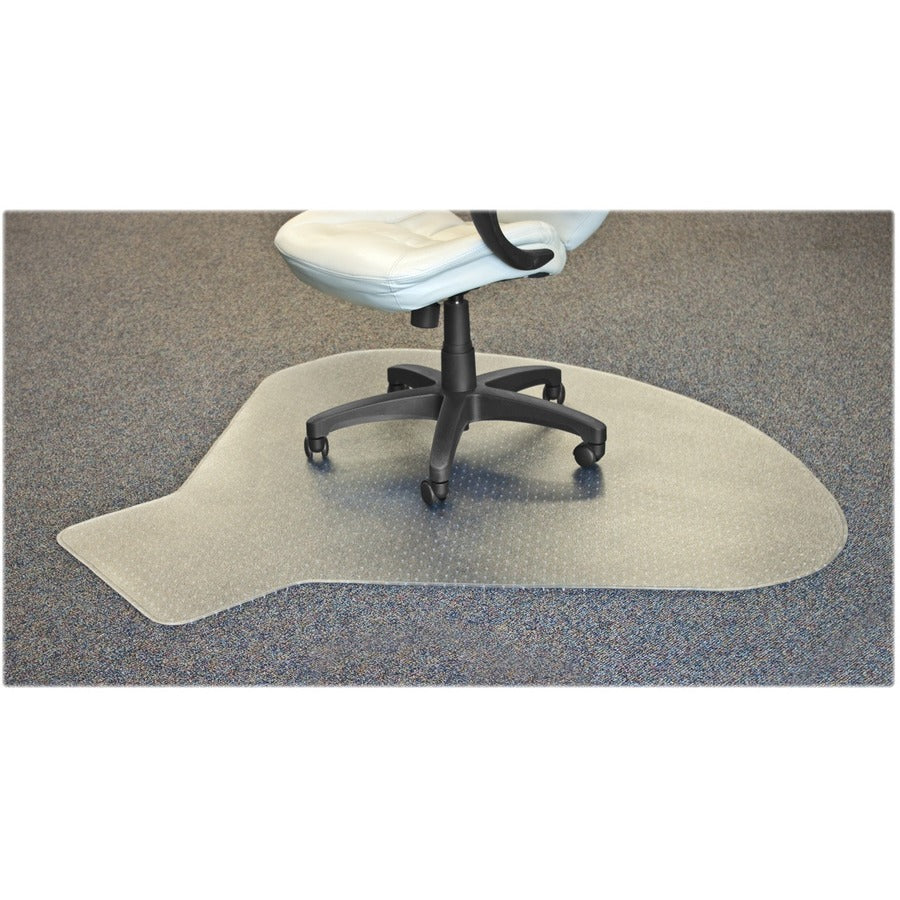 Lorell L-Workstation Medium-pile Chairmat - 69156