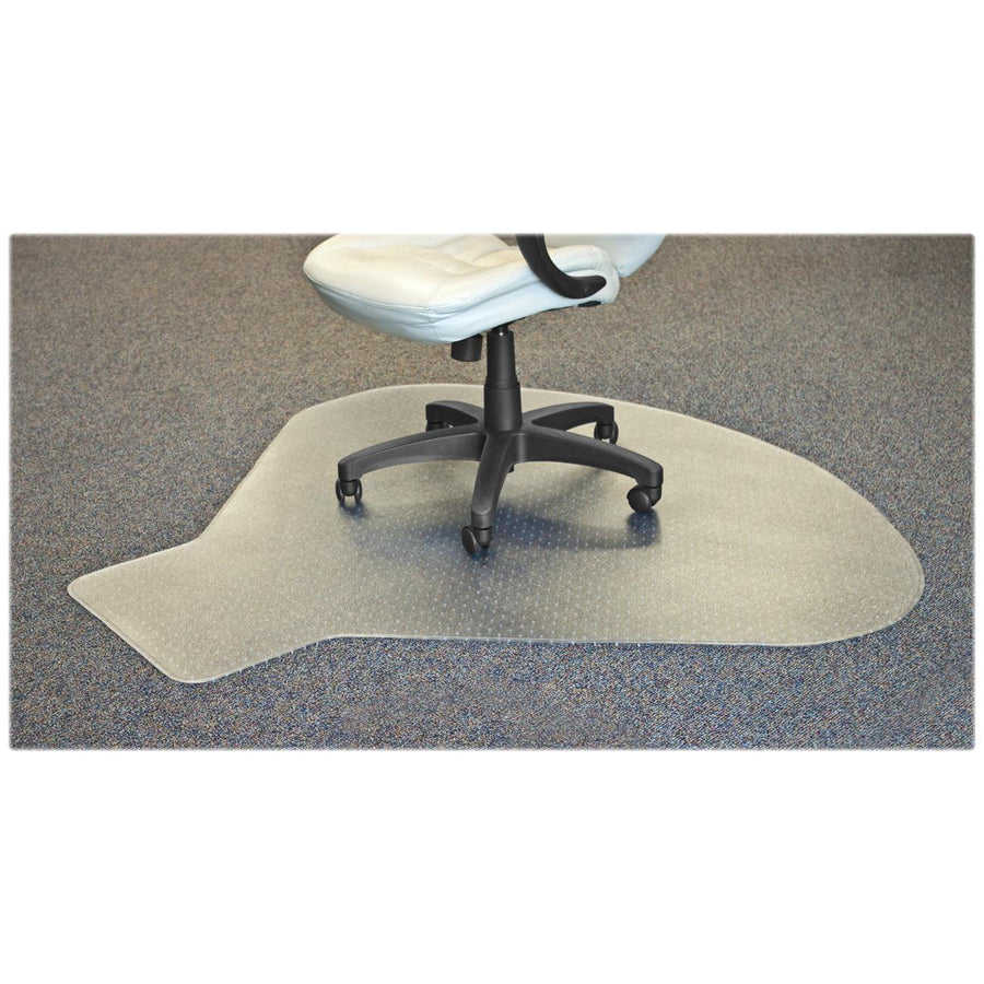 Lorell L-Workstation Medium-pile Chairmat - 69156