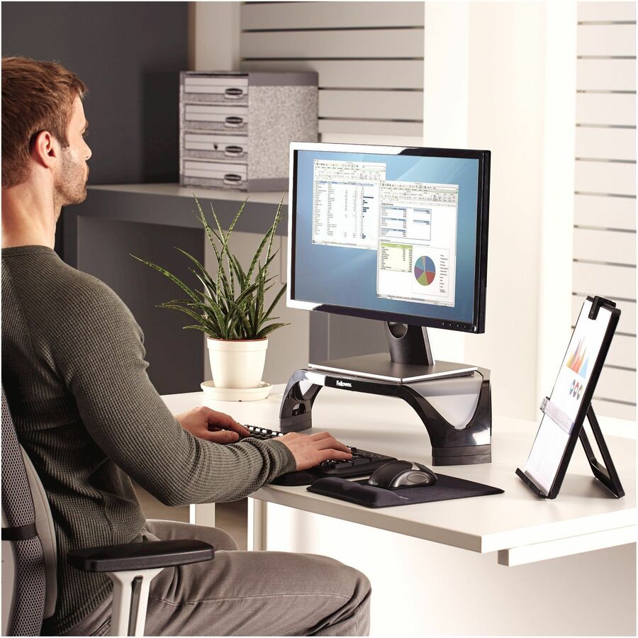 Fellowes Smart Suites Corner Monitor Riser - 8020101