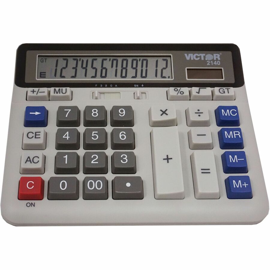 Victor 12-digit XL LCD Desktop Calculator - 2140