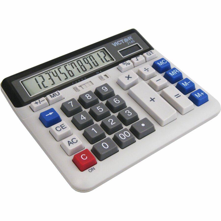 Victor 12-digit XL LCD Desktop Calculator - 2140
