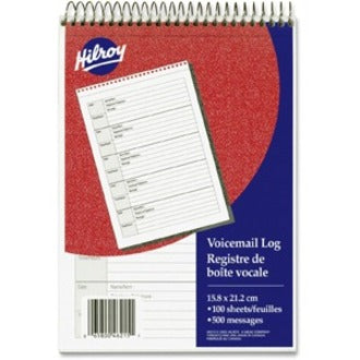 Hilroy 46215 Voicemail Log Book - 46215