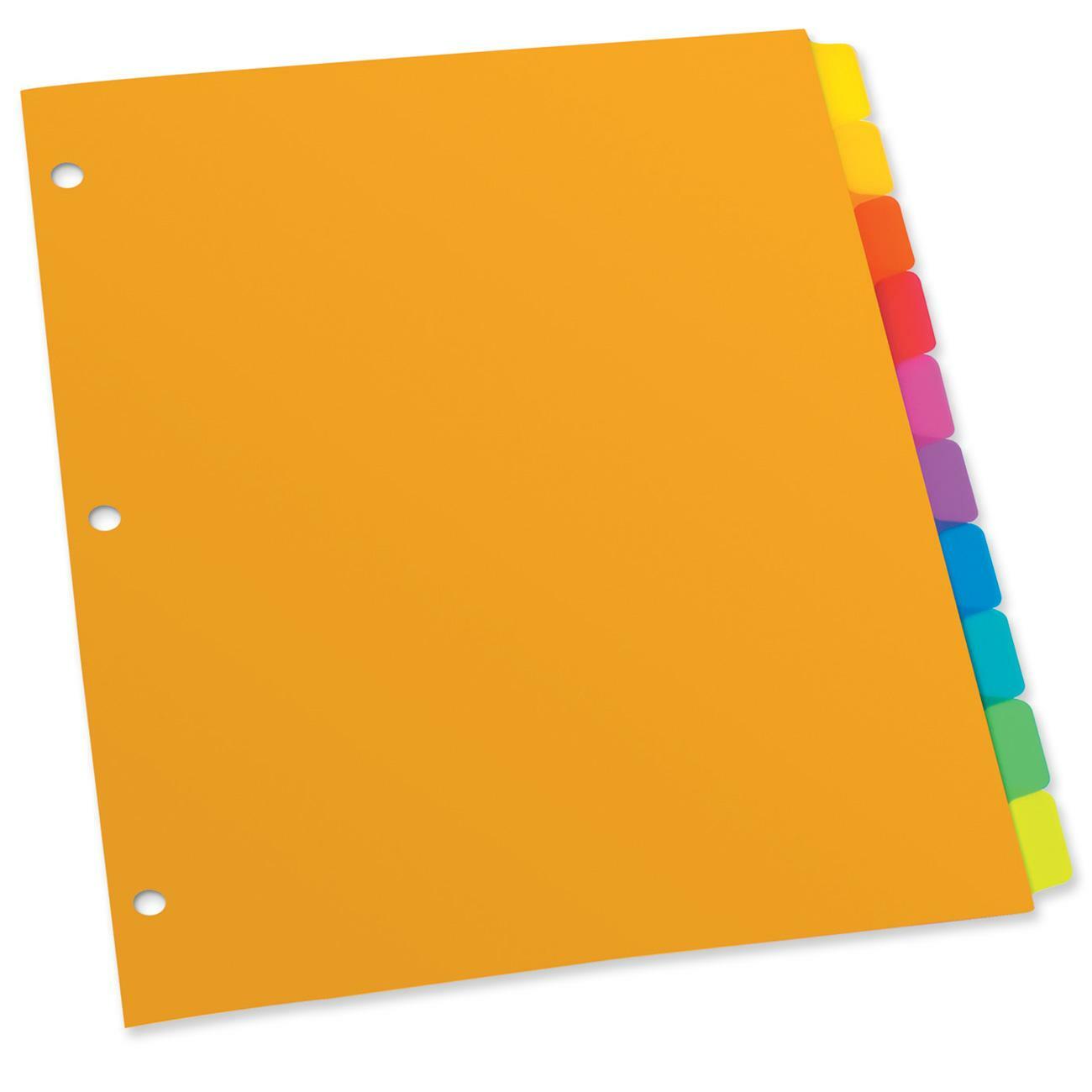 Oxford Plain Tab Poly Index Divider