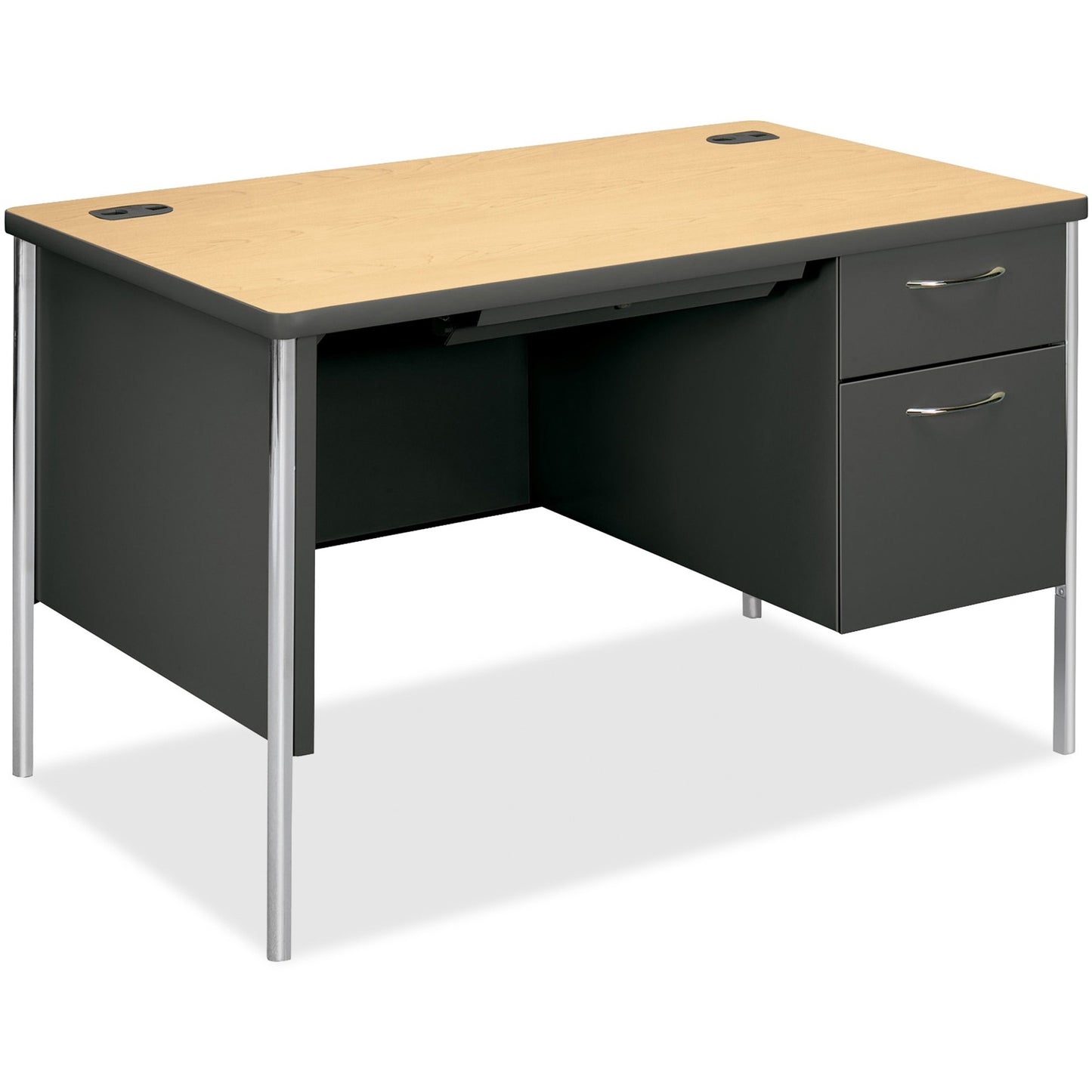 HON Mentor Right Pedestal Desk, 48"W - 2-Drawer