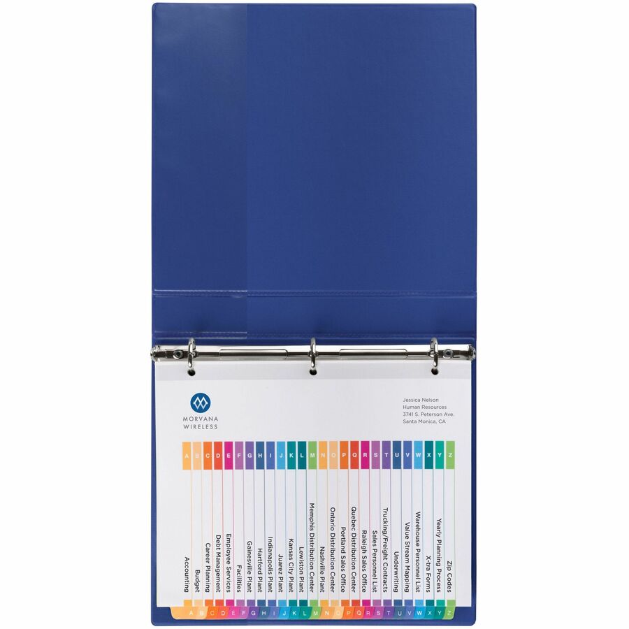Avery® Ready Index® Table of Contents Dividers for Laser and Inkjet Printers, A-Z - 11125