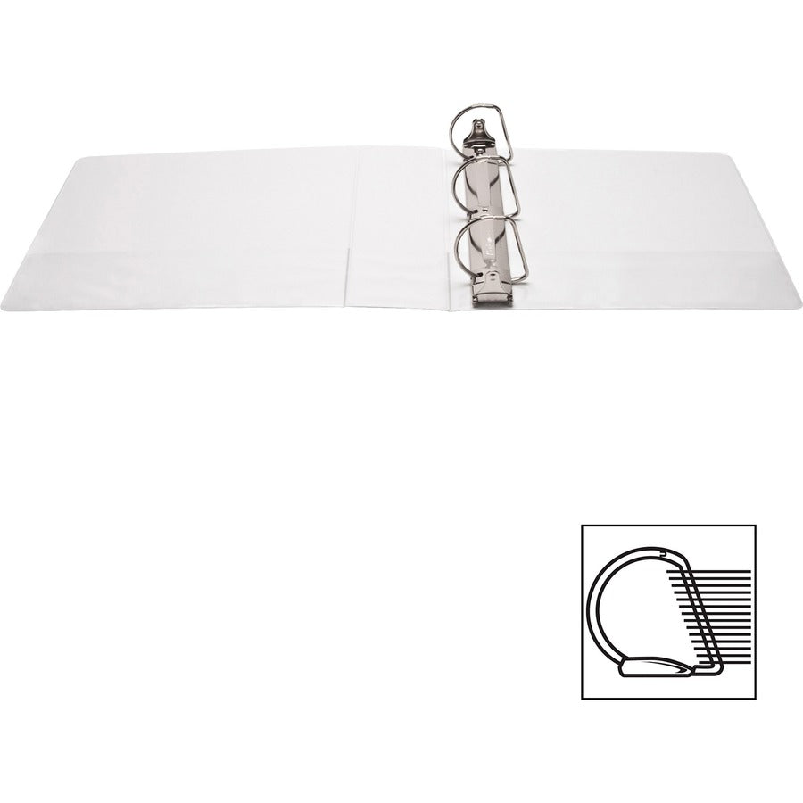 Business Source Basic D-Ring White View Binders - 28443