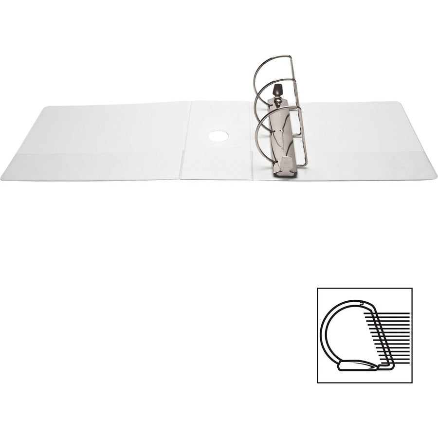 Business Source Basic D-Ring White View Binders - 28445