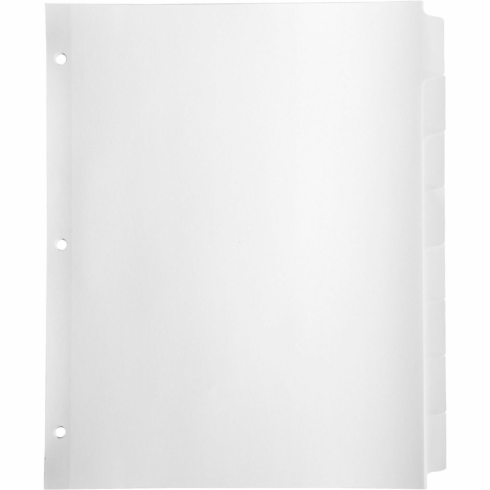 Business Source Reinforced Hole Punched Indexes