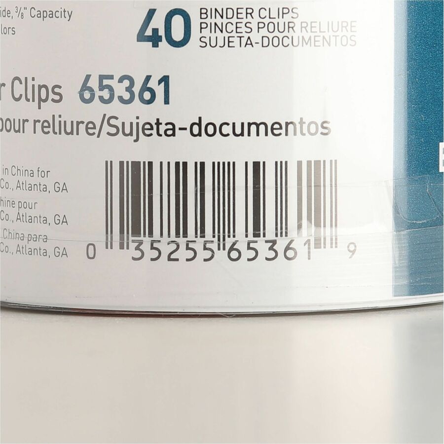 Business Source Colored Fold-back Binder Clips - 65361