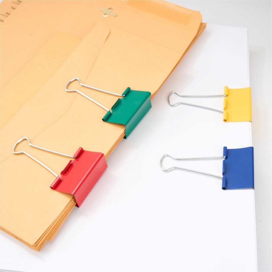 Business Source Colored Fold-back Binder Clips - 65363