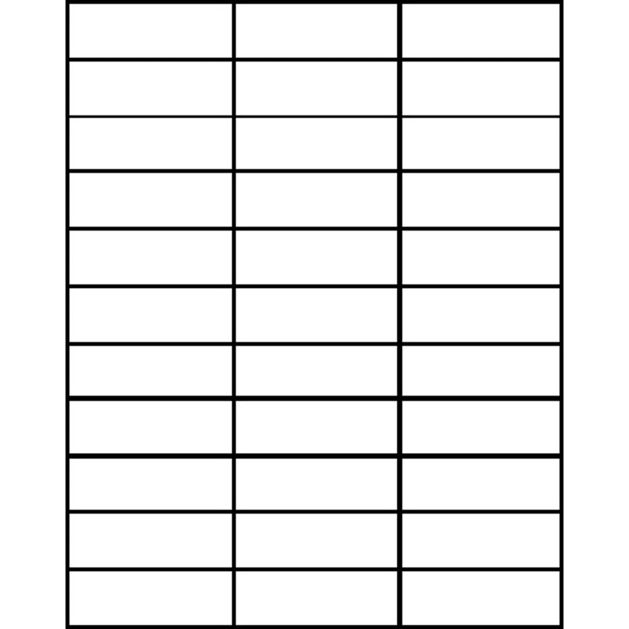 Business Source Bright White Copier Labels - 26131