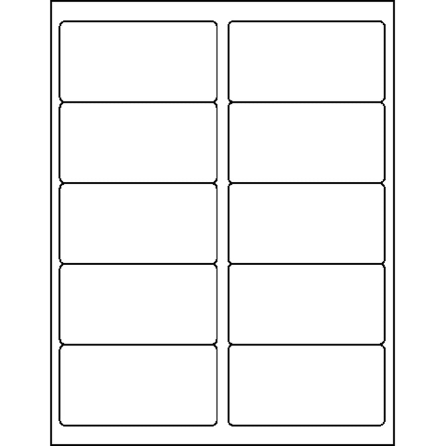 Business Source Bright White Premium-quality Shipping Labels - 26116