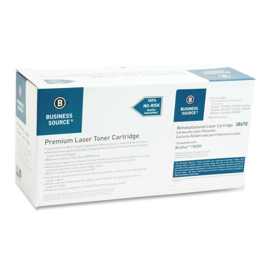 Business Source Remanufactured Toner Cartridge - Alternative for Brother (TN580)