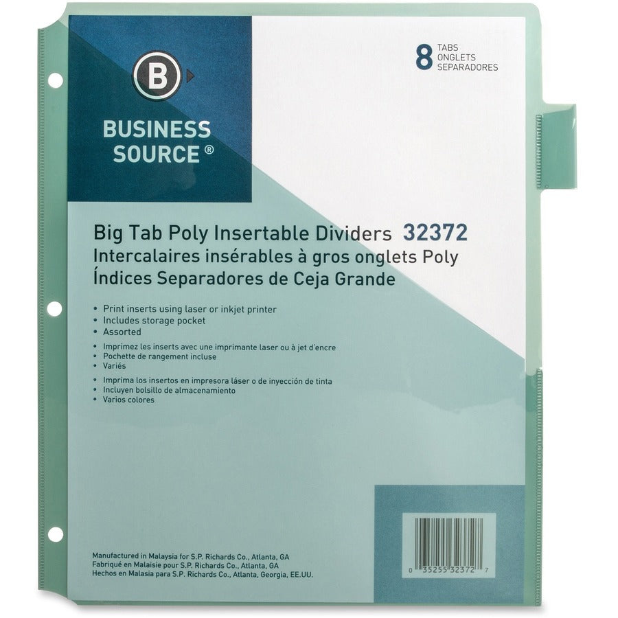 Business Source Pocket Index Dividers - 32372
