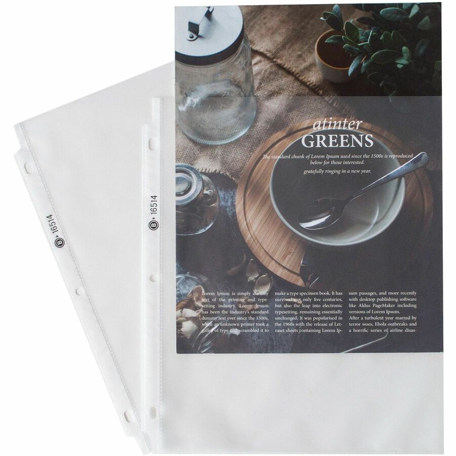 Business Source Nonglare Top-loading Sheet Protectors - 16514