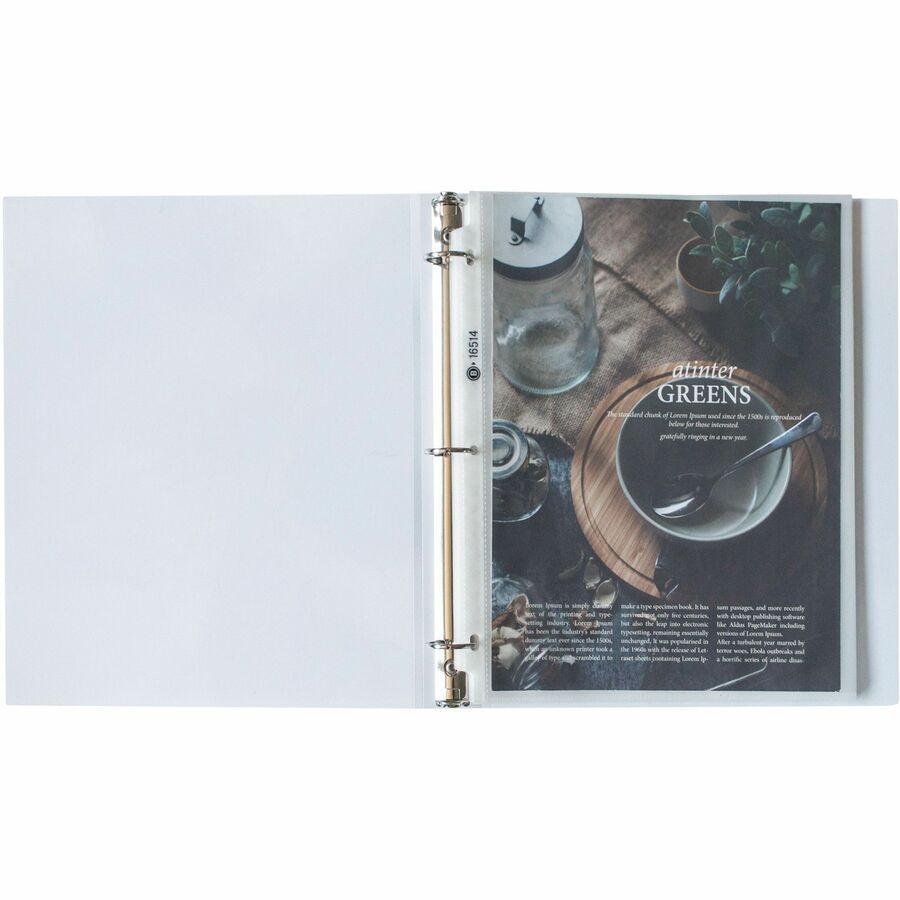 Business Source Nonglare Top-loading Sheet Protectors - 16514