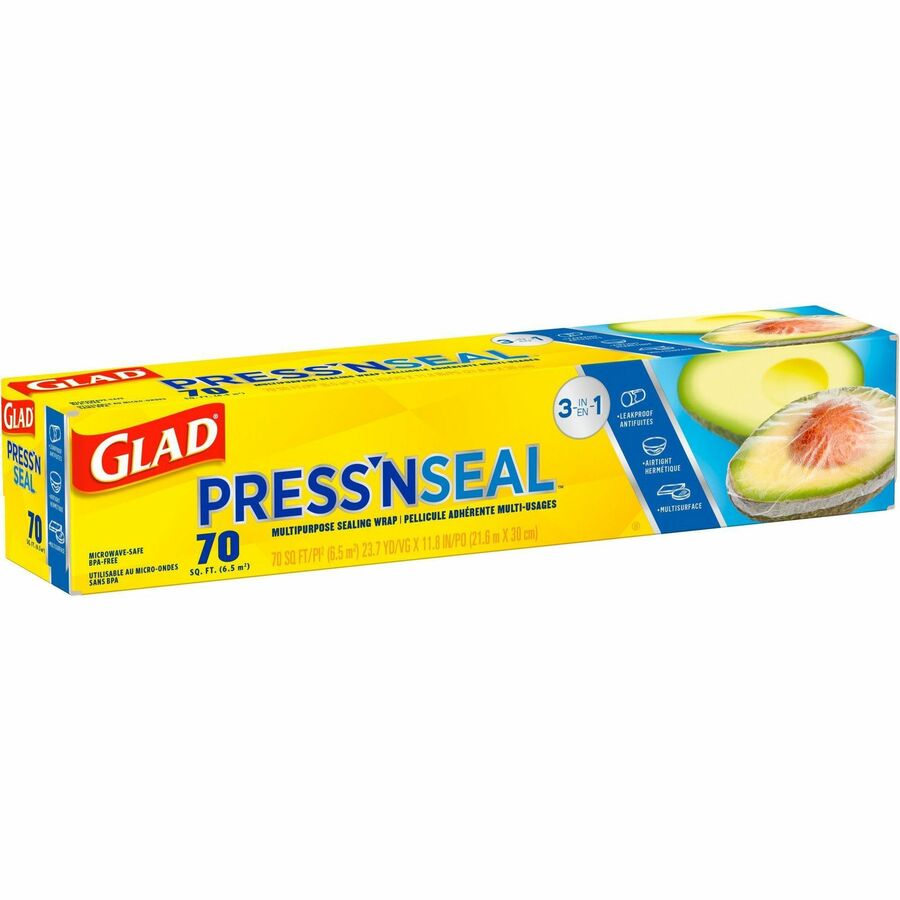 Glad 70 Square Foot Press'n Seal Food Plastic Wrap - 23069
