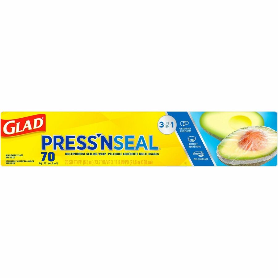 Glad 70 Square Foot Press'n Seal Food Plastic Wrap - 23069