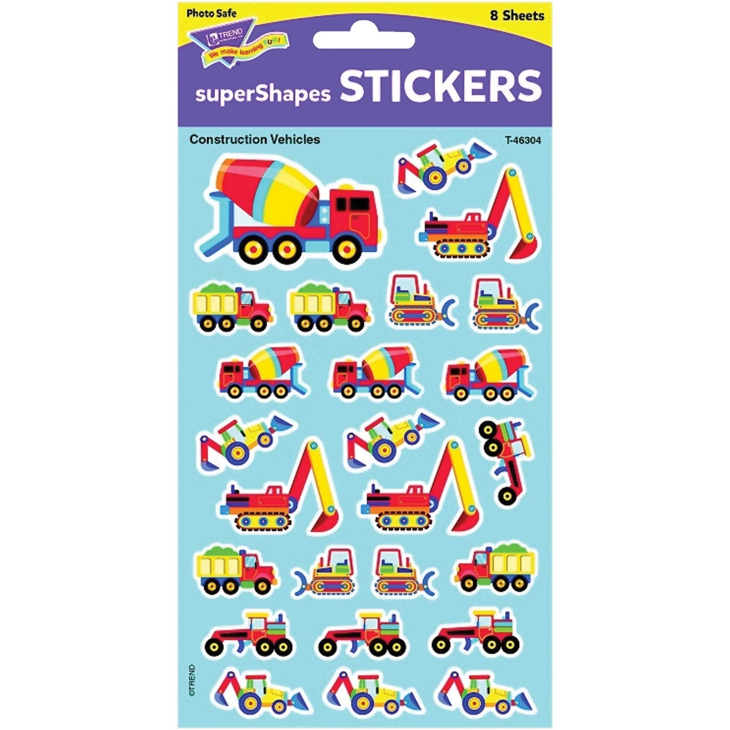 Trend superShapes Construction Vehicles Stickers