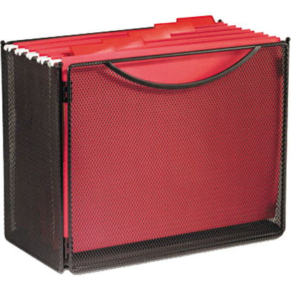 Safco Onyx Steel Mesh Desktop File Box - 2169BL