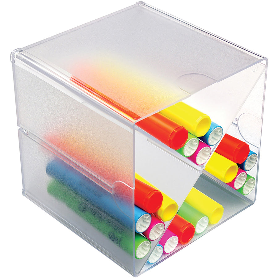 Deflecto Stackable Cube Organizer - 350201