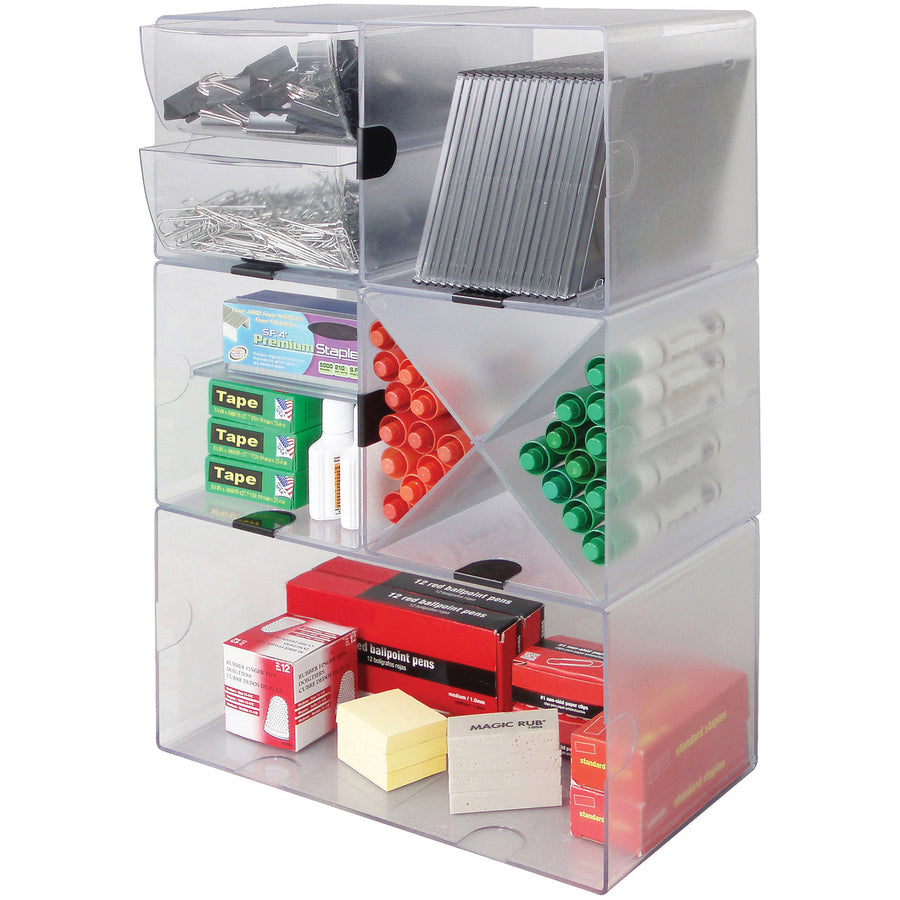 Deflecto Stackable Cube Organizer - 350301