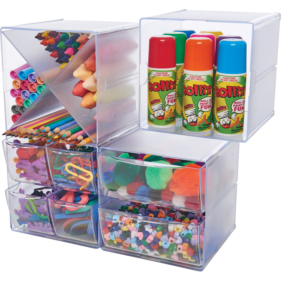 Deflecto Stackable Cube Organizer - 350301